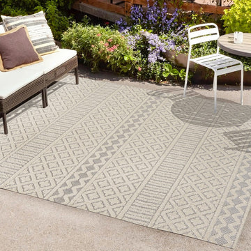 Ormond High-low Modern Trellis Geometric Area Rug
